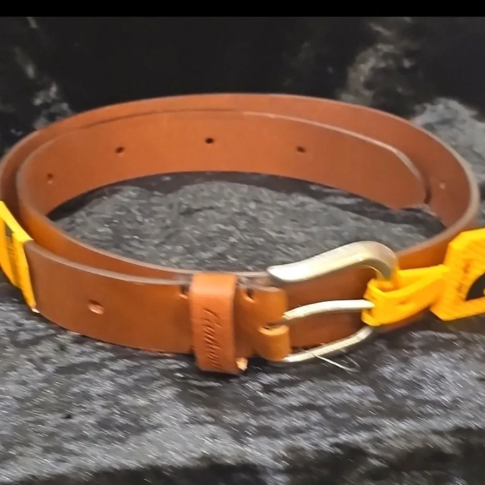 Carhartt Tanned Leather‎ Continuous Belt w/Nickel Roller Finish- Tan